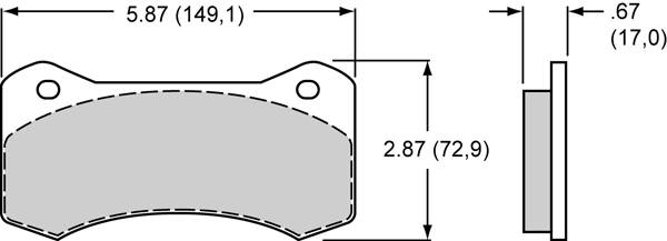 Pad Set, BP-10, 6617